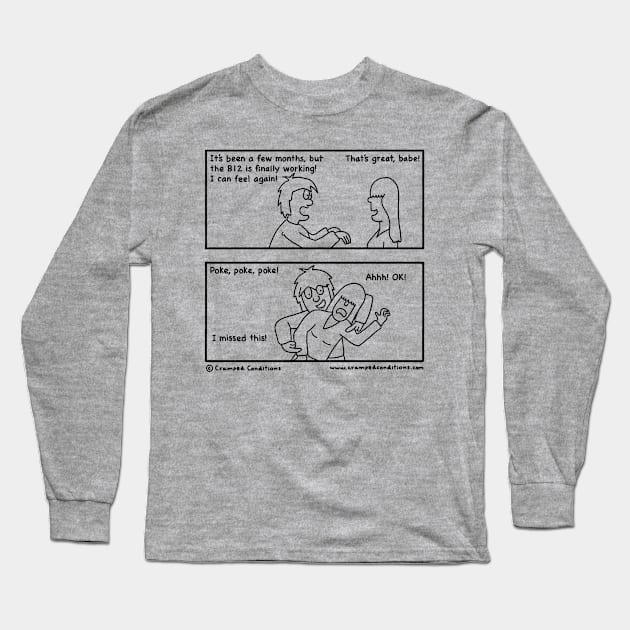 Poke, poke, poke! Long Sleeve T-Shirt by crampedconditions